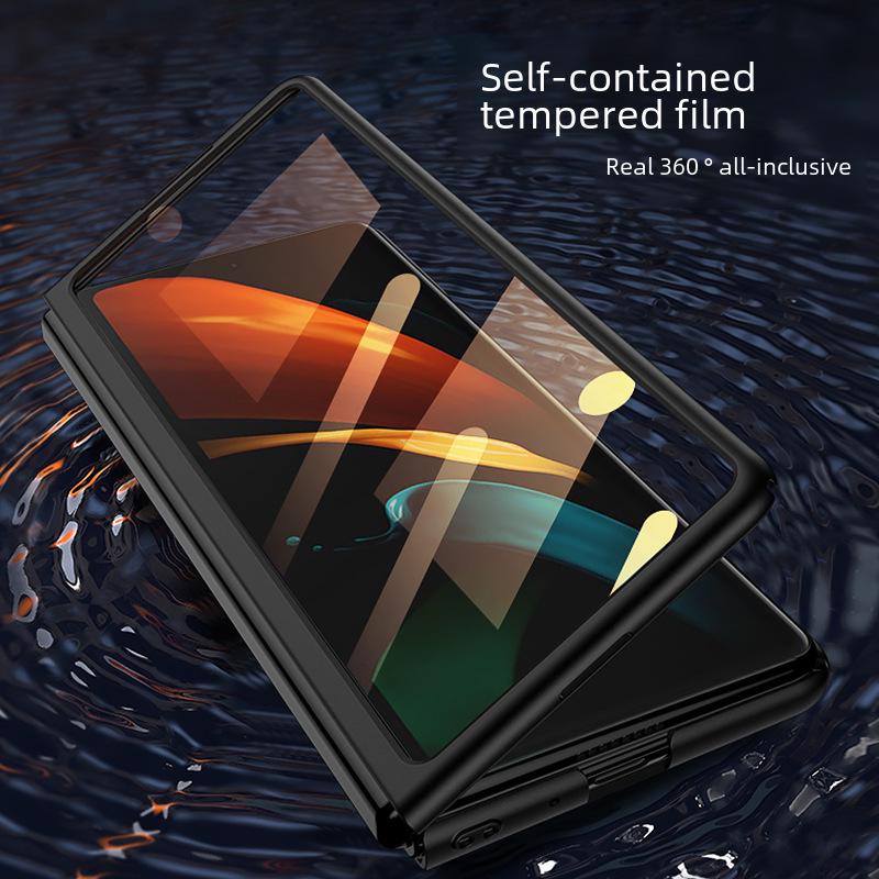 Чехол для Samsung Fold2/W21 с полной защитой и интегрированной матовой стеклянной пленкой