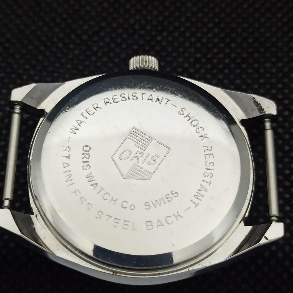 ОТРЕМОНТИРОВАННЫЕ ШВЕЙЦАРСКИЕ МУЖСКИЕ ВИНТАЖНЫЕ НАРУЧНЫЕ СИННИЕ ЧАСЫ ORIS 558b-a296837-1