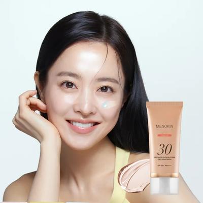 Menokin 30 Seconds Glow & Clear Gel Солнцезащитный крем Тонап 50мл SPF50+ PA++++