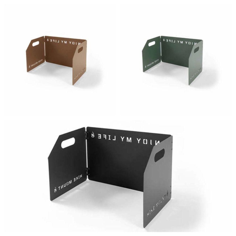Large Cookware Windshield Tri-fold Cooker Wind Protection Tea Stove Stove Wind Shield  Hiking