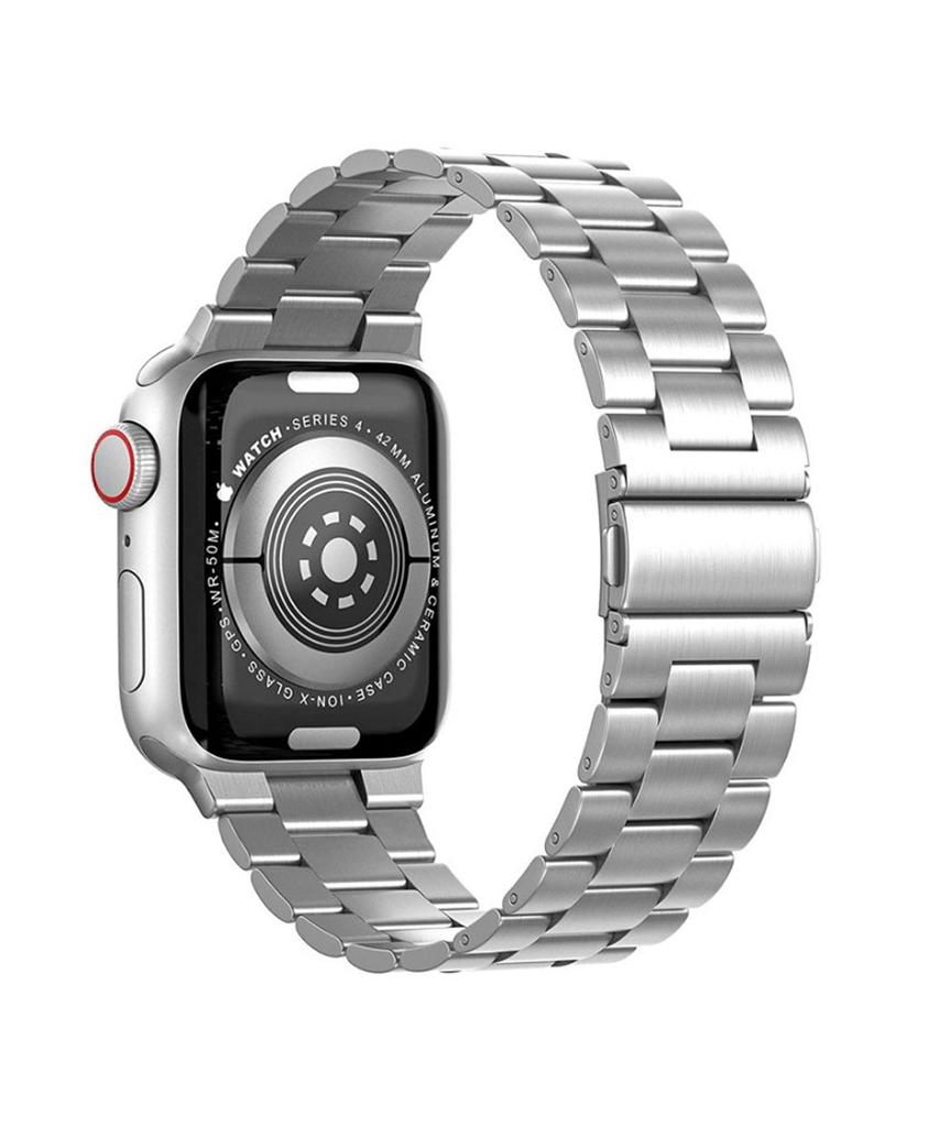 Dijiji Apple Watch Все модели 9/8/7/6/5/4/Se/Ultra Прочный металлический ремешок-цепочка 38/40/41/42/44/45/49 мм
