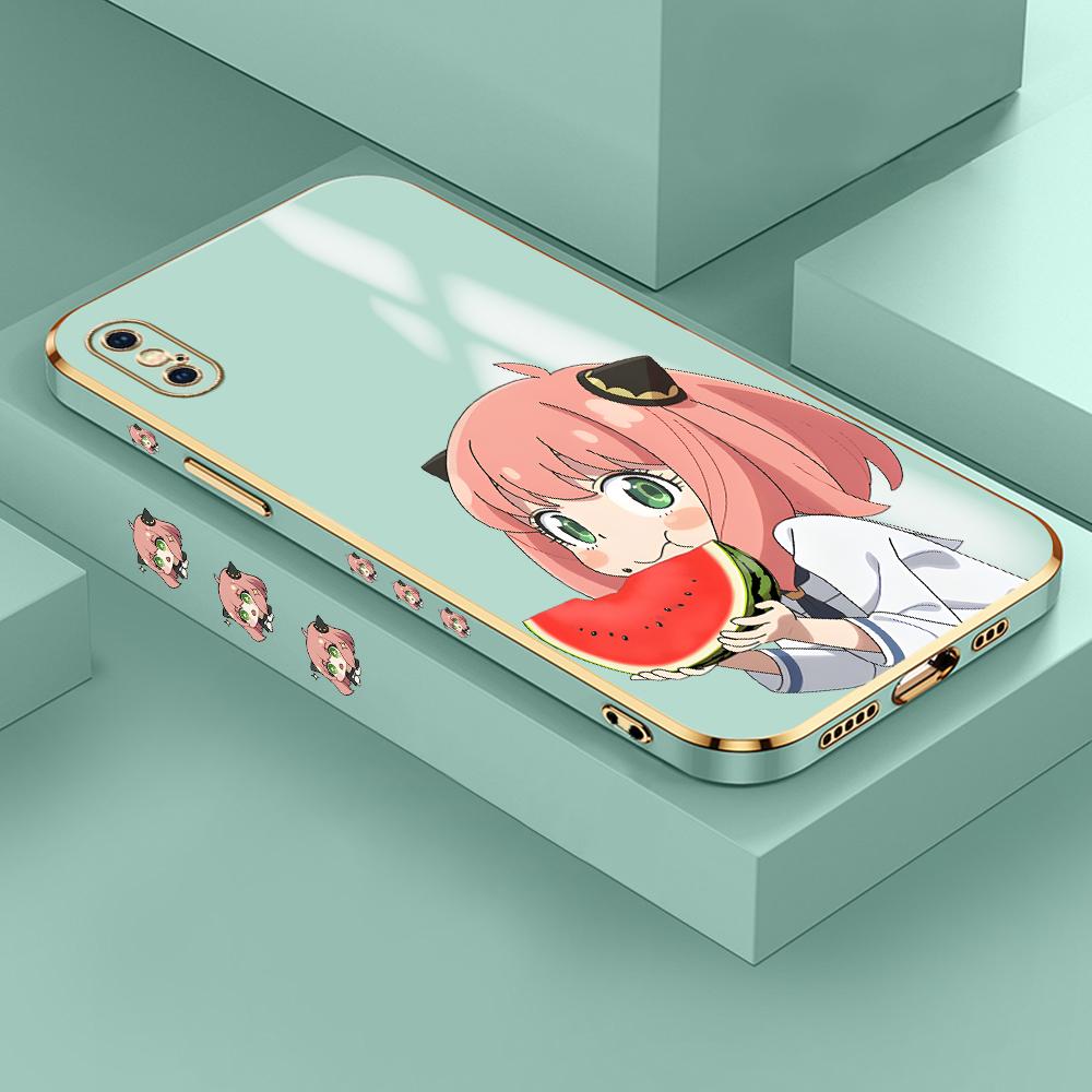 Чехол с милым узором «Аня» для iPhone 11, 12, 13, 14, 15 Pro Max, чехол для телефона Samsung Galaxy A51 A12 A32 A52 Xiaomi Redmi 10 10C