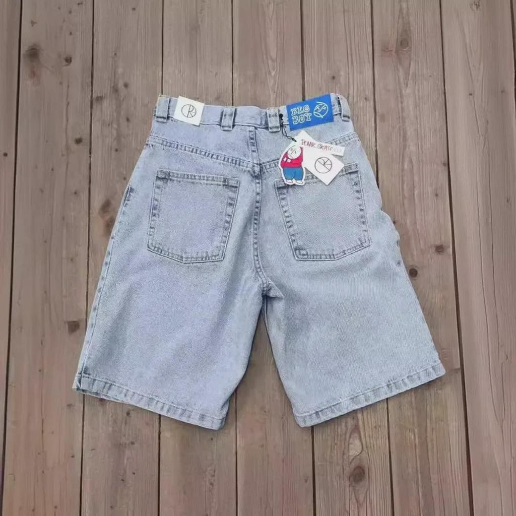 Мужские шорты Polar Big Boy с широкими штанинами в стиле хип-хоп из денима — модные и повседневные