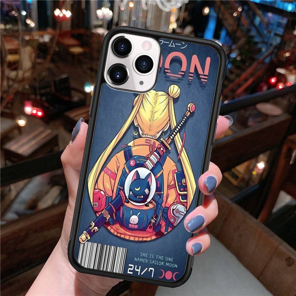 S-Sailors Anime Moon For IPhone 17 16 Pro Max Air 15 14 13 12 Mini Plus 11 Hard PC+TPU Phone Back Cover