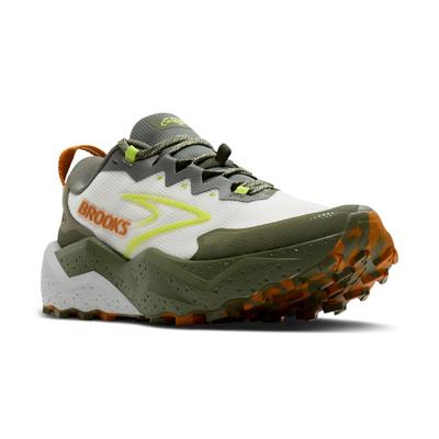Кроссовки для трейлраннинга Brooks Caldera 8 размера D для мужчин, BMM4403, Белый/Оливковый, 29.0 см,