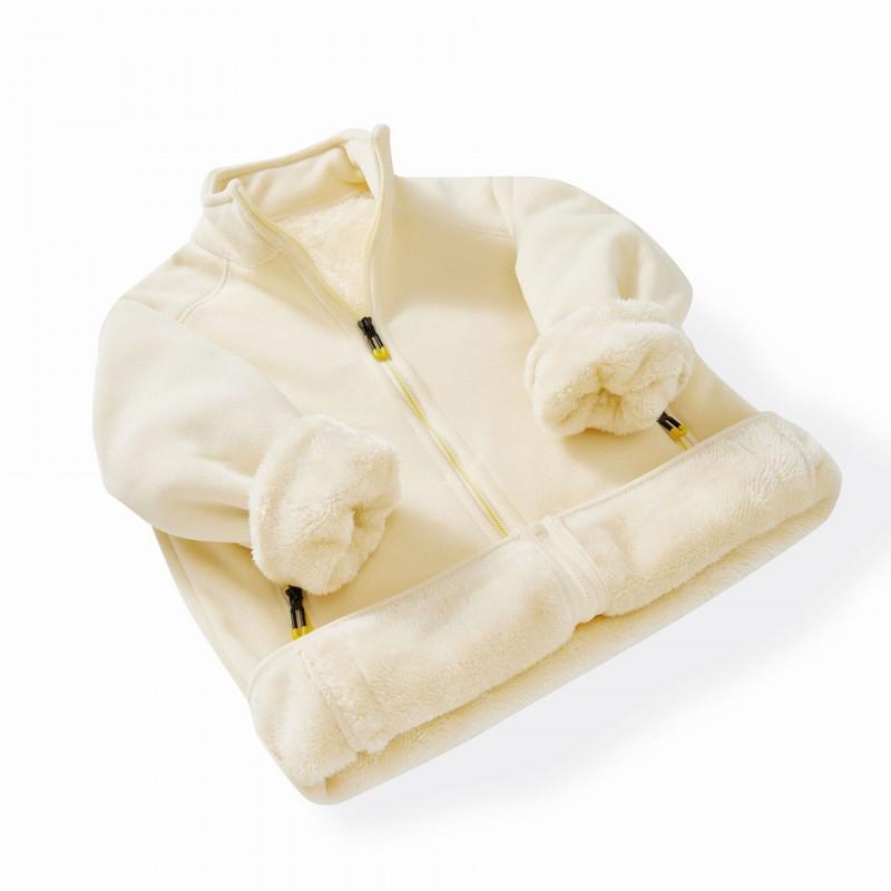 Women Men Fleece Jacket Warm Windproof Polar Top Outdoor Casual Plus Size Thermal Coat