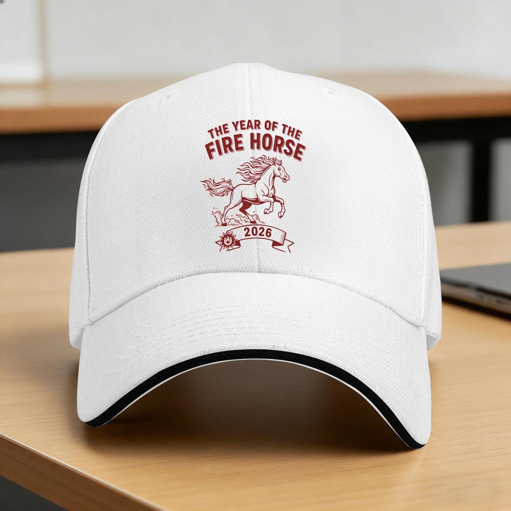 Year of The Horse 1966 Fire Horse 1966 Baseball Cap Design Print Trucker Hat Summer Female Male Hiking Fishing Baseball Caps