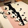 Cute Panda Plush Toy: Semi-Finished Black & White Leather Shell