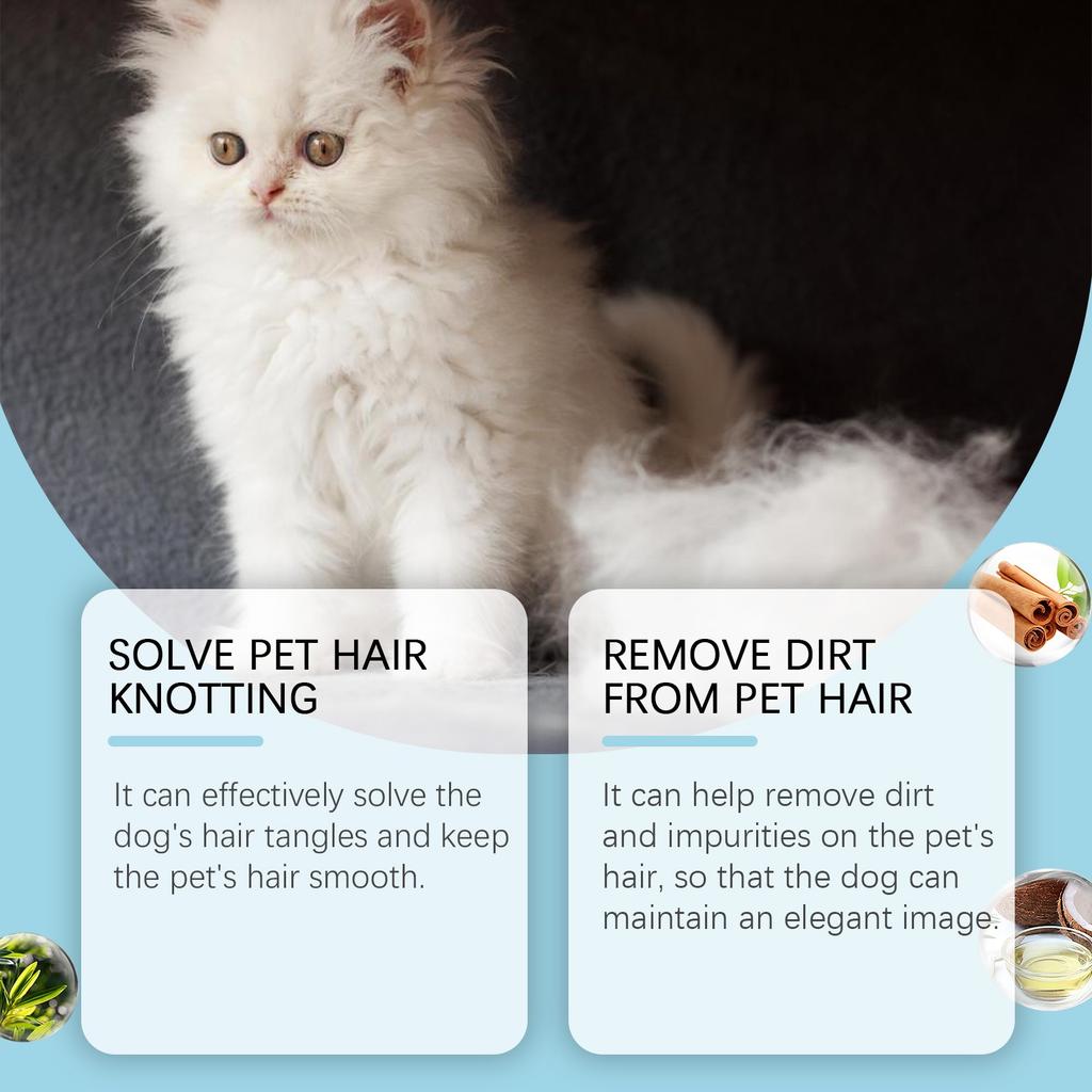 Спрей для удаления колтунов у собак, спрей для удаления шерсти у собак и кошек, кондиционер для собак, удаляет и разглаживает шерсть, 100 мл