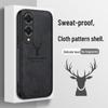 Elk Mobile Phone Case - Protective Cover with Simple Cloth Pattern for Vivo Y17S, Y78T, Y77E, and Y35+ - Men's Style