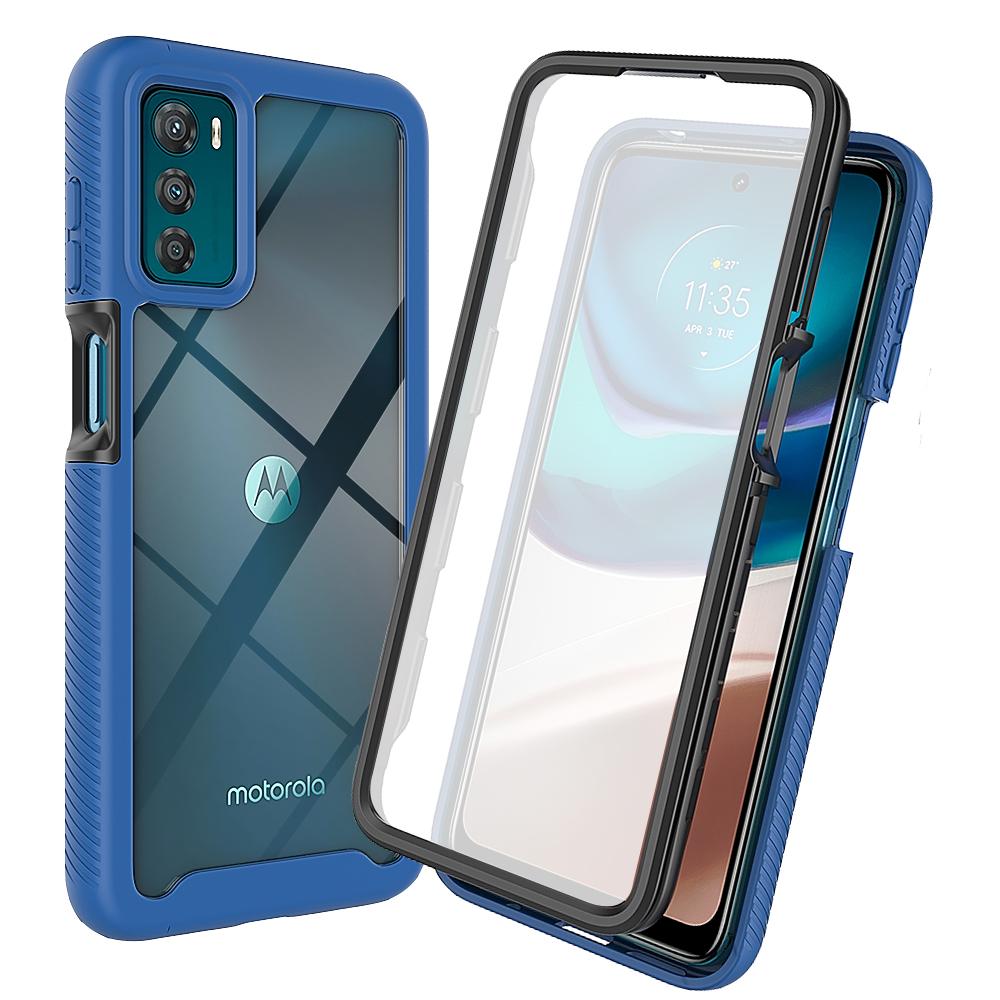 Кристальный чехол TPU/PC Sky Case для Motorola Moto G42 4G G32 Funda С PET-защитой экрана 360 градусов Полное покрытие Ударопрочный