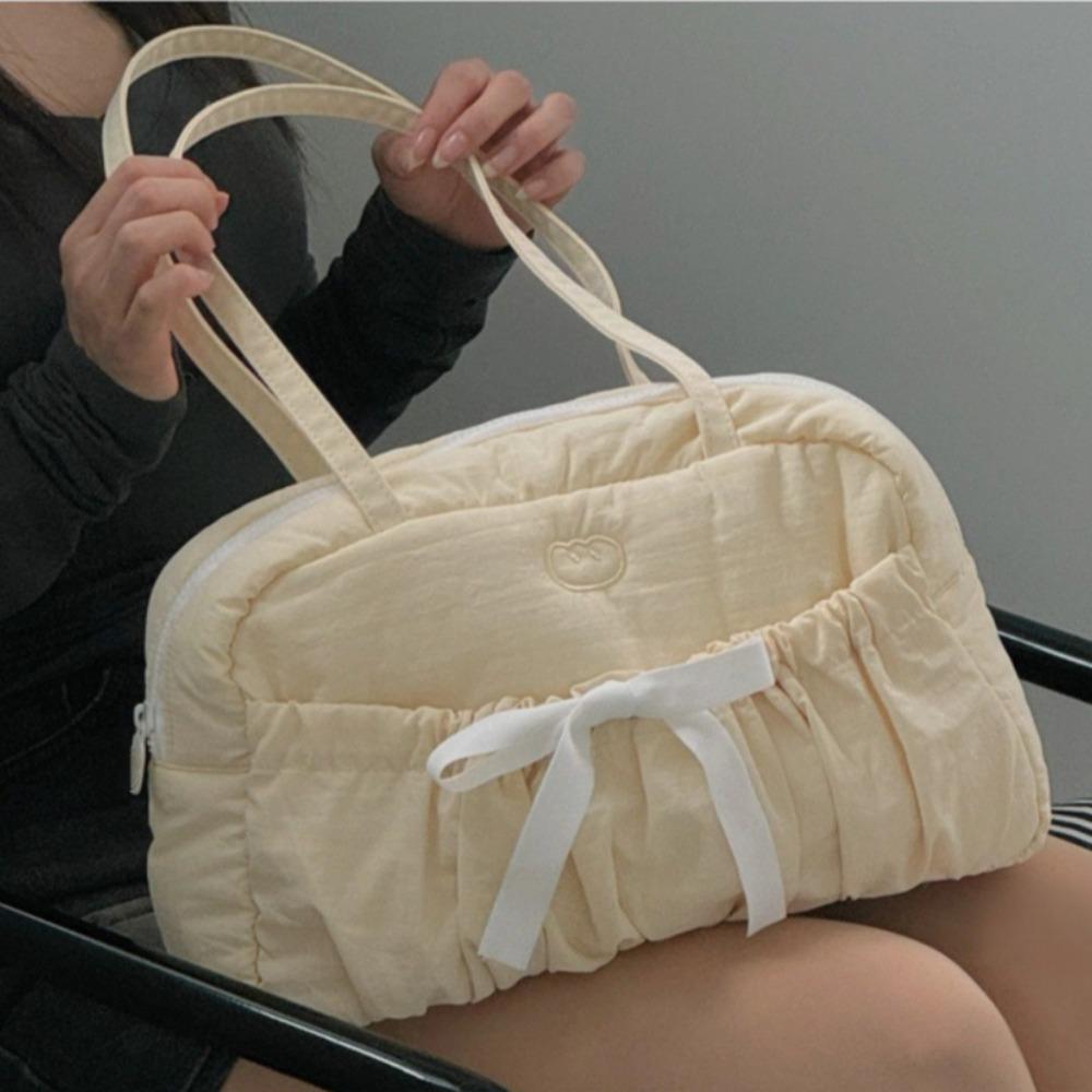 Cloud Embroidery Underarm Bag Large Capacity Travelling Bag Fashion Shoulder Bag Female