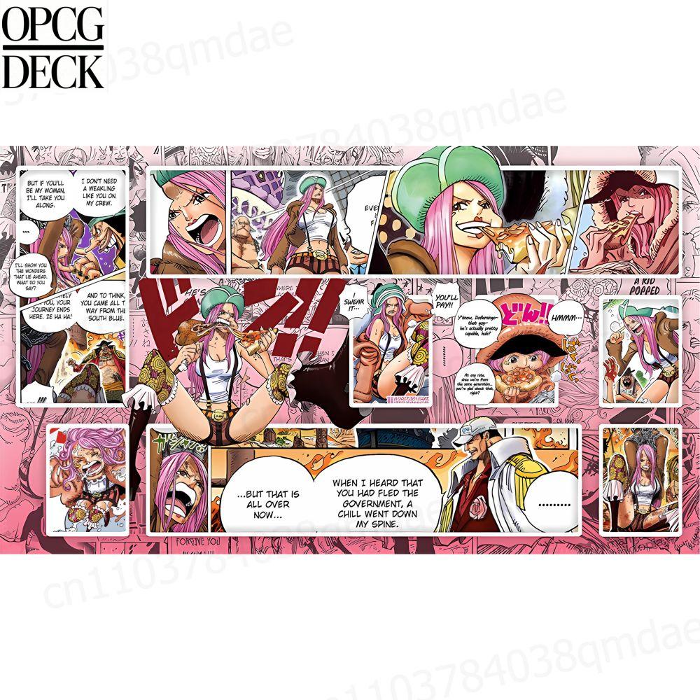 ONE PIECE OPCG Игровой коврик Игровой коврик для карточных игр Джуэлри Бонни Аниме коврик Высококачественный коврик для карточных игр Праздничные подарки