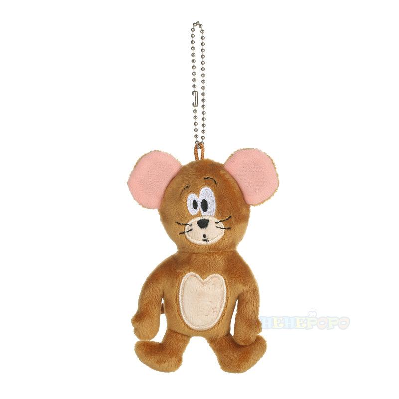 Tom and Jerry Cartoon Wacky Animal Keychain Cute Plush Cat Keyring for Women Doll Keychain Backpack Pendant Ornaments Girls Gift