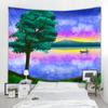 Пейзажная иллюстрация гобелен звездное небо за окном настенный висит богемный хиппи украшение дома простыня с принтом