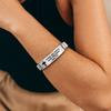 Silver Family Friendship Bracelet Adjustable Cross Braclets Bible Verse Bracelet  for Men Women