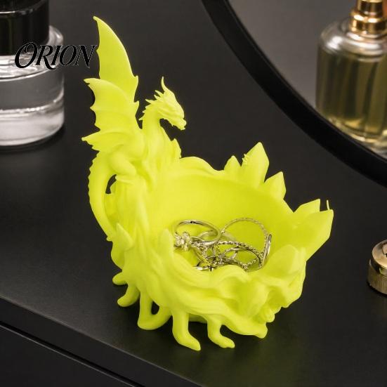 Многоцветная Миска для Хранения 'Чаша Дракона', Декоративный 3D-печатный Держатель для Ключей и Украшений для Миски, Прихожая, Рабочий Стол, Туалетный Столик, Уникальный Фэнтезийный Дом