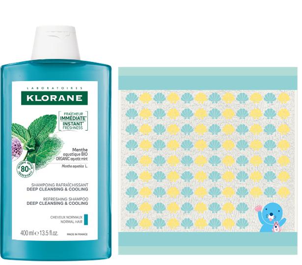 KLORANE Aqua Mint Охлаждающий шампунь для глубокого очищения 400 мл Bonobono Planning/Отдельный товар