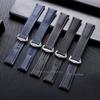 Для Omega Нейлоновый ремешок для часов из парусины 20 мм 22 мм Водонепроницаемый парусный ремешок Черный Синий Мужской Спортивный браслет Браслет на запястье со складной пряжкой