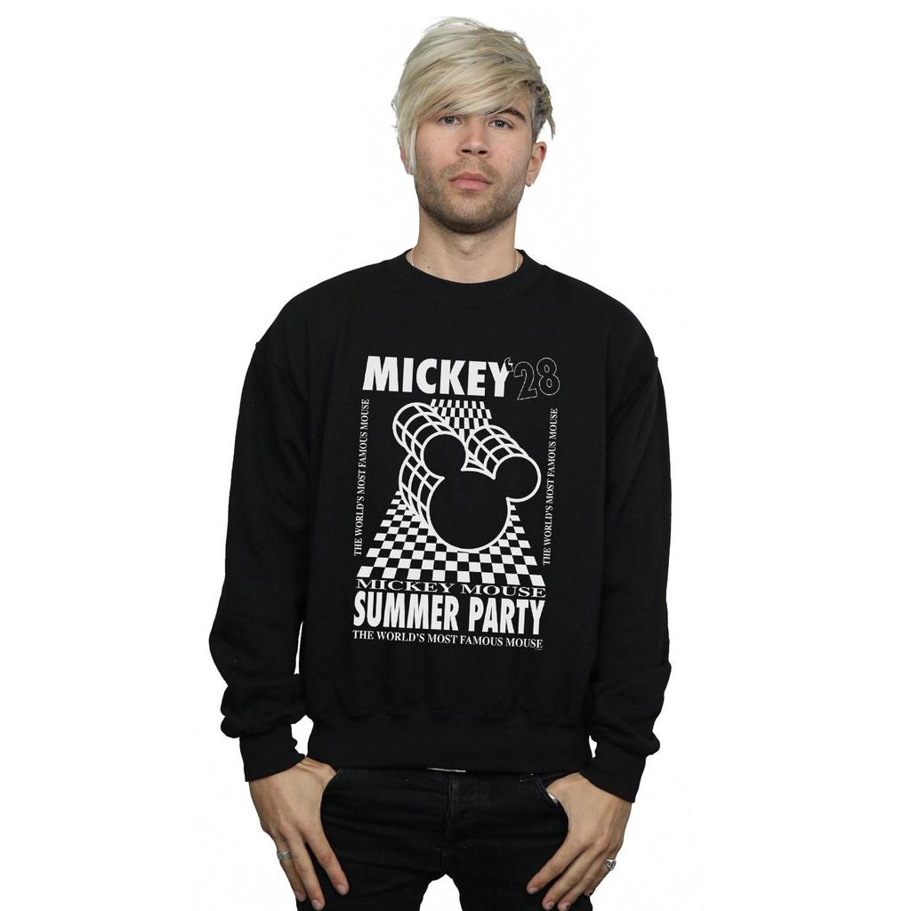 Disney Mens Mickey Mouse Summer Party Sweatshirt