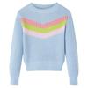 Knitted Pullover for Children Blue 5 Sizes Available
