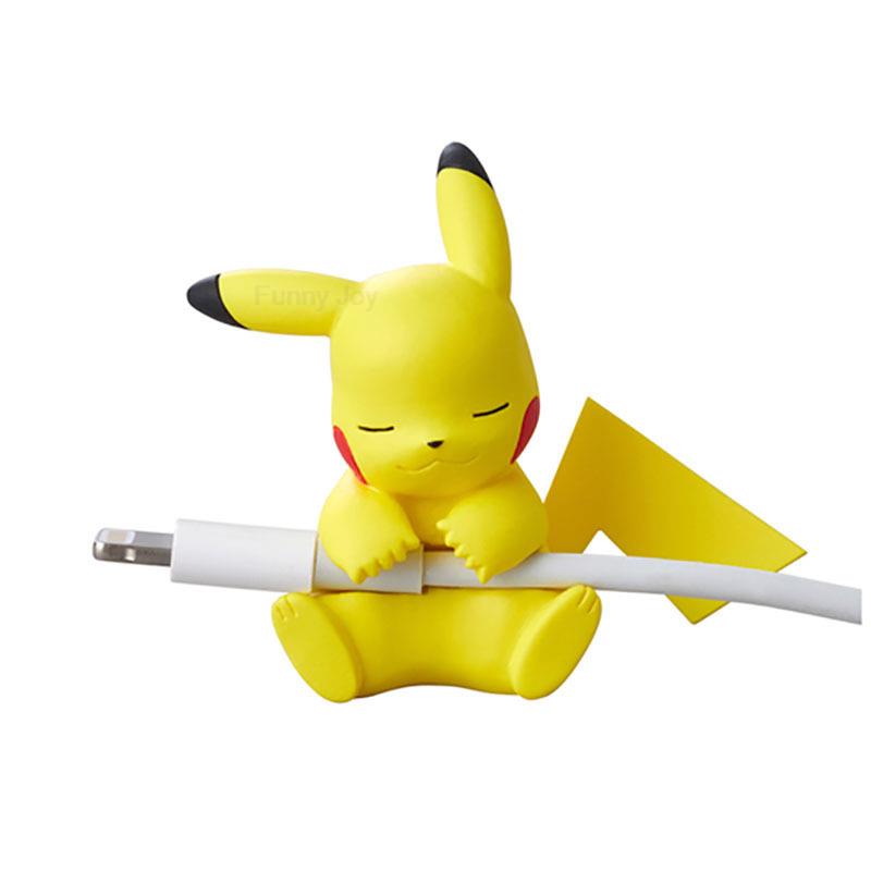 Горячая Аниме Фигурка USB Защитный Чехол Кабельный Защитник Пикачу Чашка Питомцы Иви Куклы Мяу Jigglypuff Аксессуары Игрушка Подарок
