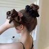 Женские шелковые атласные резинки-скранчи Корейская мода Простые женские и девичьи резинки для волос Повязка на хвост Аксессуары для волос
