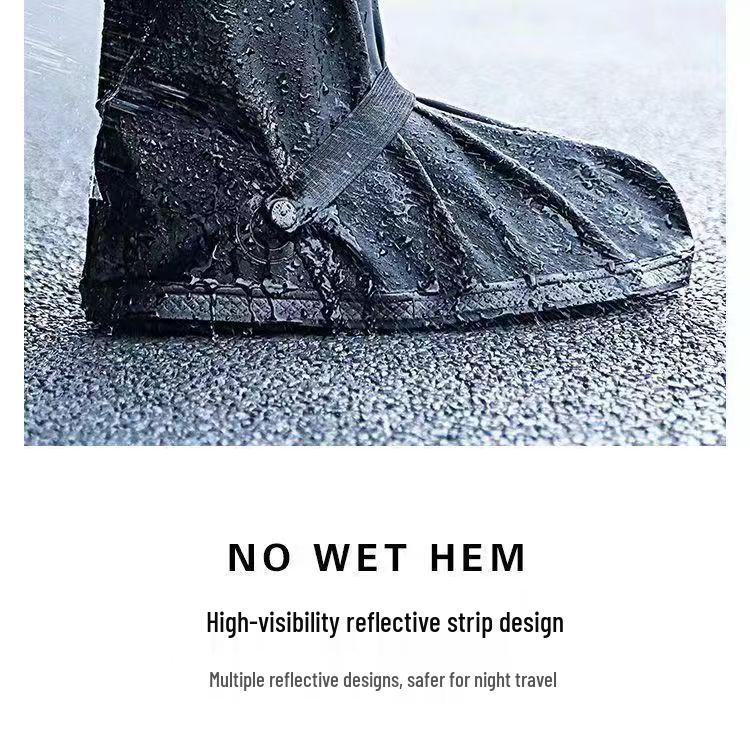Unisex Waterproof High-Top 360° Coverage Rain Boots with Thickened, Wear-Resistant Design
