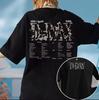 Футболка Agust D D Day Tour, Футболка с сет-листом альбома SUGA D Day