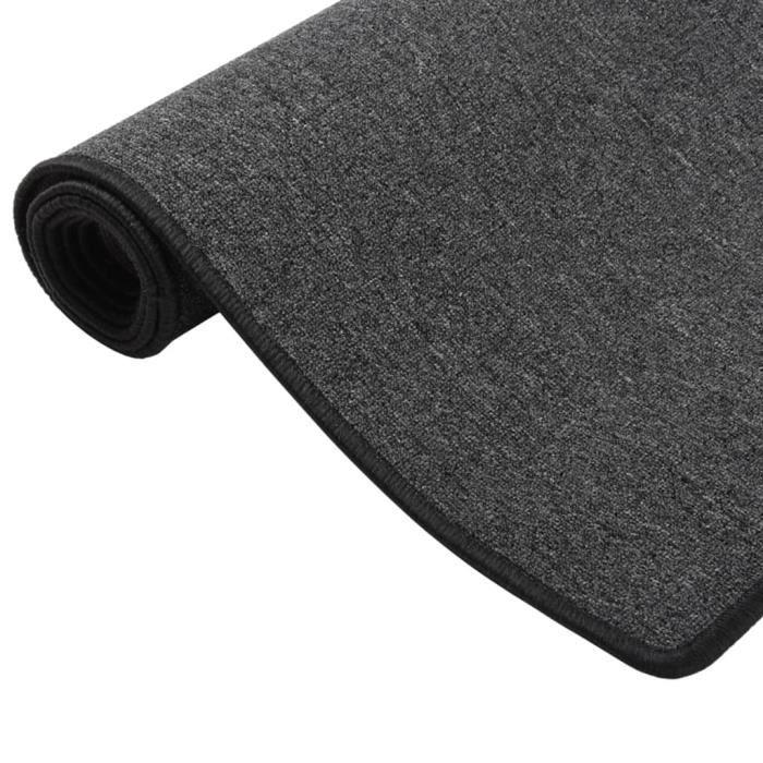 VidaXL Tapis de couloir Anthracite 50x100 cm