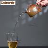 200ml Yixing Purple Clay Teapots Handmade Flowers Birds Pot Raw Ore Wood-fired Porcelain Tea Infuser Kettle With Strainer Zisha