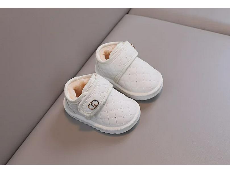 Водонепроницаемые детские зимние ботинки с бархатной подкладкой — теплая зимняя обувь с мягкой подошвой для малышей (Мальчики и девочки)