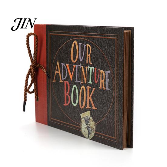 Rustic Paper Memory Album DIY Photo Album, Scrapbook Hardcover Book for Retro Loose Page Travel Journal Weddings Anniversaries Baby Family Travel, Art