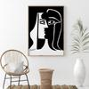 Поцелуй Плакат Пикассо Wall Art Матисс Абстрактная женская картина маслом Черно-белые изображения на стене