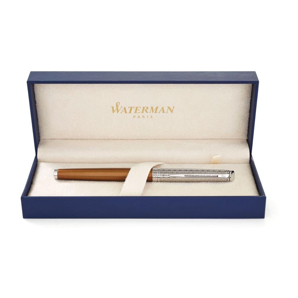 Waterman Metropolitan Private Collection Бронзовый Сатин CT Перьевая Ручка Тонкое Перо Официально Импортированная, Перо F, 1971691AS, Двойного Назначения,