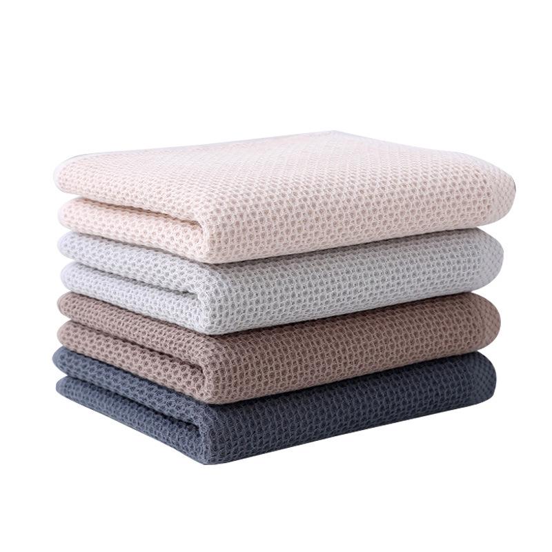 New Asia Pure Cotton Absorbent Washcloth Sweat-Absorbent Handkerchief Honeycomb Towel