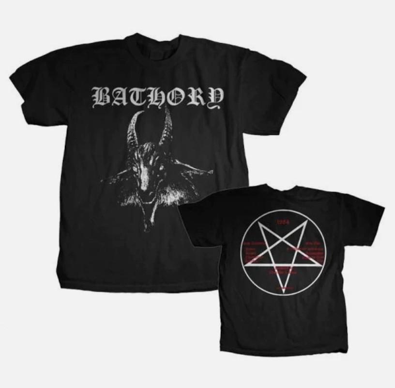 Футболка с логотипом козла Bathory (двусторонний)