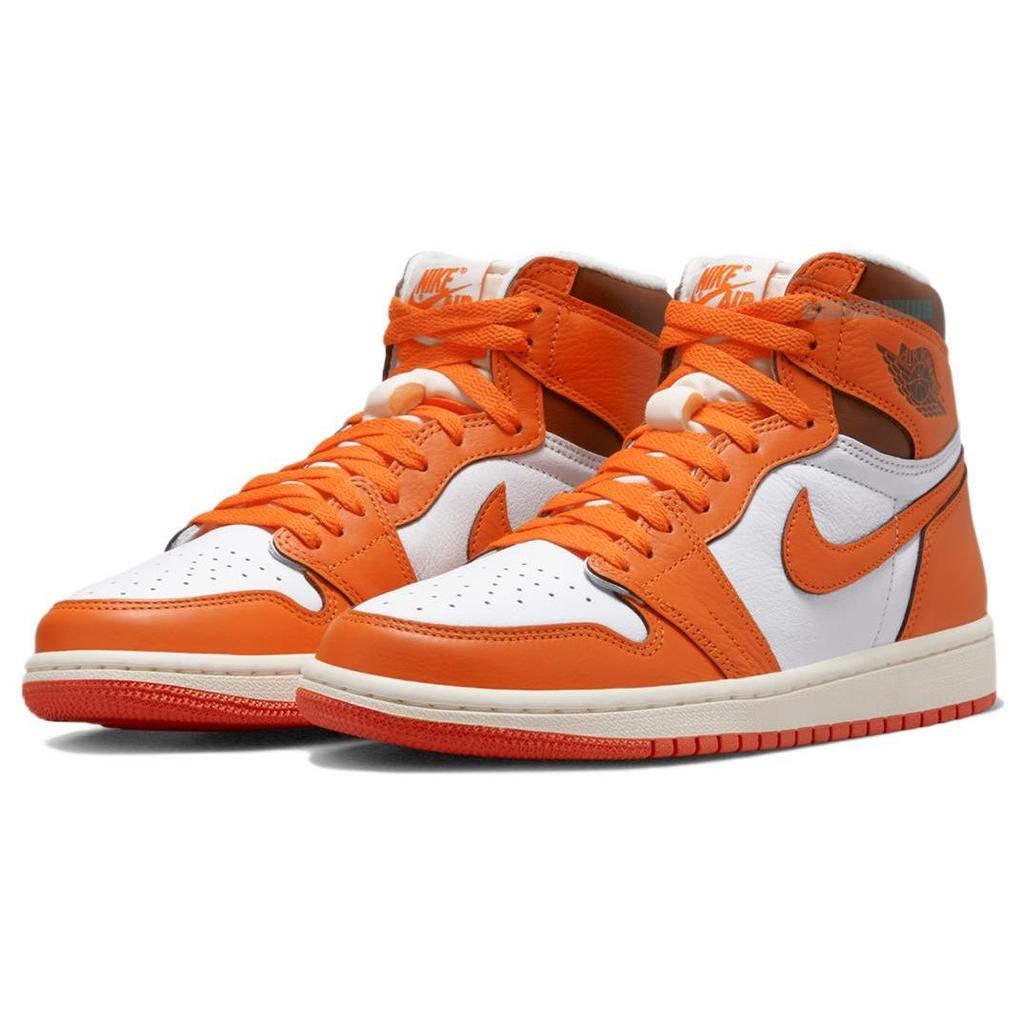 Женские кроссовки Air Jordan 1 High OG Starfish Orange White Cacao-Wow DO9369-101
