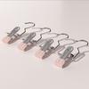 Set of 10pcs Durable Clips Bag Hanger Pants Hooks Stainless Steel Garment Clips for Travel and Home Clothing Storage