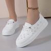 Summer Little White Shoes Women's New Fashion Soft Sole Comfortable Hollow Breathable Women's Shoes Flat Breathable Casual Board Shoes