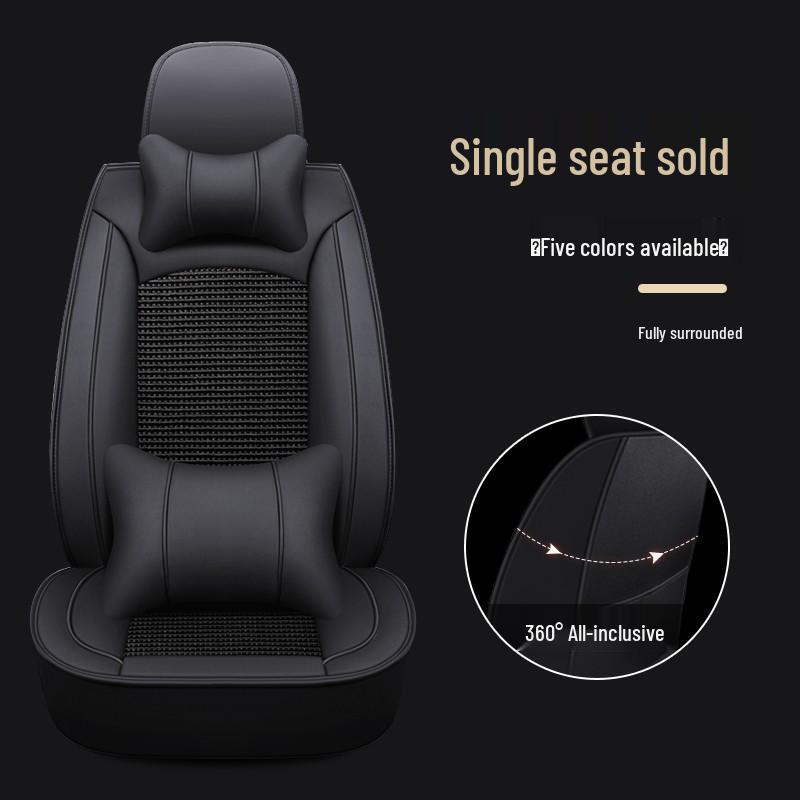 Universal Full Wrap Car Seat Cover for Driver & Co-Driver - All Seasons, Fits Sedan, SUV, Pickup, Van