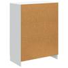White Sideboard with Drawers 66 x 34.5 x 87 cm Engineered Wood