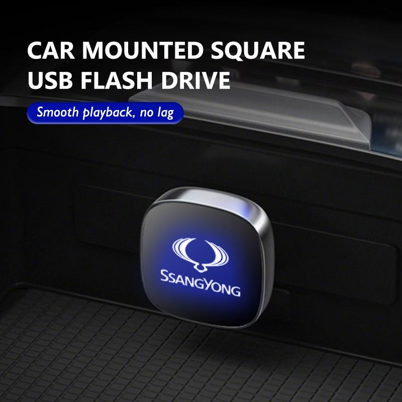 Автомобильный USB-накопитель 64 ГБ 32 ГБ 16 ГБ Флешка USB Флеш-накопитель Подарок для SsangYong Korando Rexton Kyron Rodius Tivoli Musso