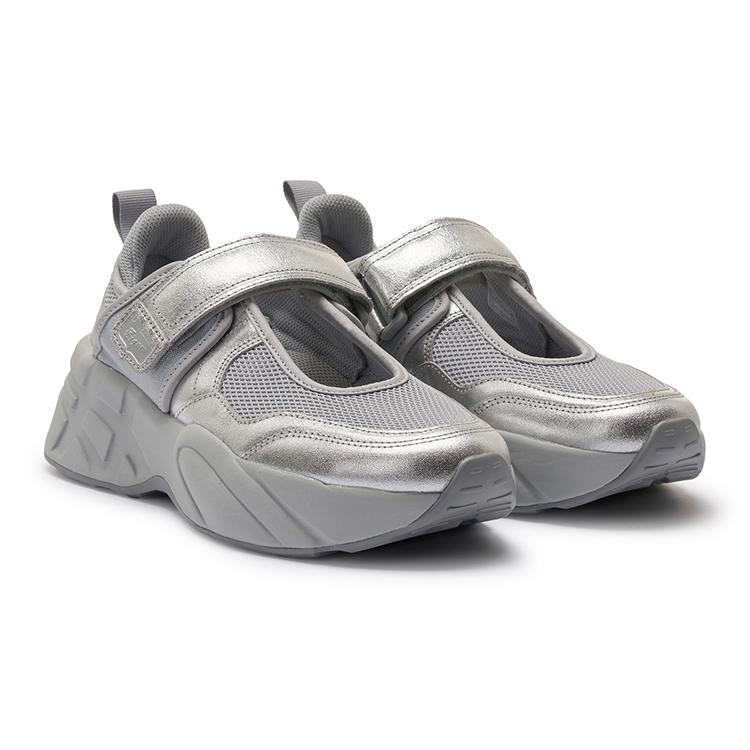 ONITSUKA TIGER Туфли Мэри Джейн на платформе Женские серебристые кроссовки 1183C583-020