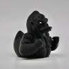 Черная горилла-утка фигурка 3D-печать мускулистый орангутан утка статуэтка животное скульптура дом офис рабочий стол приборная панель автомобиля украшение орнамент