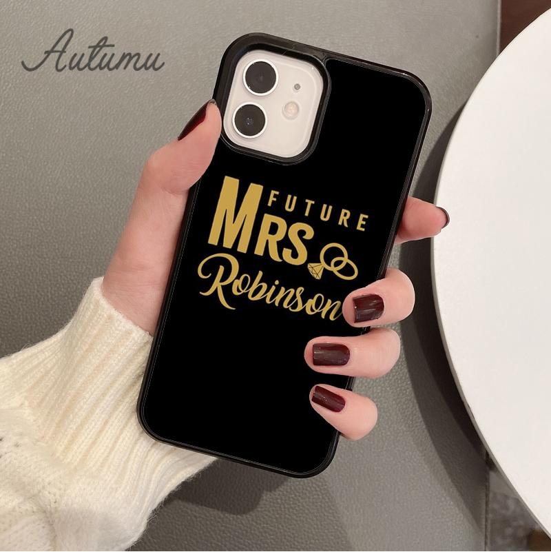 Чехол для телефона «Будущая миссис Невеста» для iPhone 17 Air 15 16 16e 11 12 13 14 Pro Max Plus Cover coque Fundas Shell