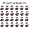 Вторая мировая война Пехотинец Военный Солдат Война Национальная Армия Мини Оружие Модели Строительные Блоки Игрушки из Строительных Блоков для Детей