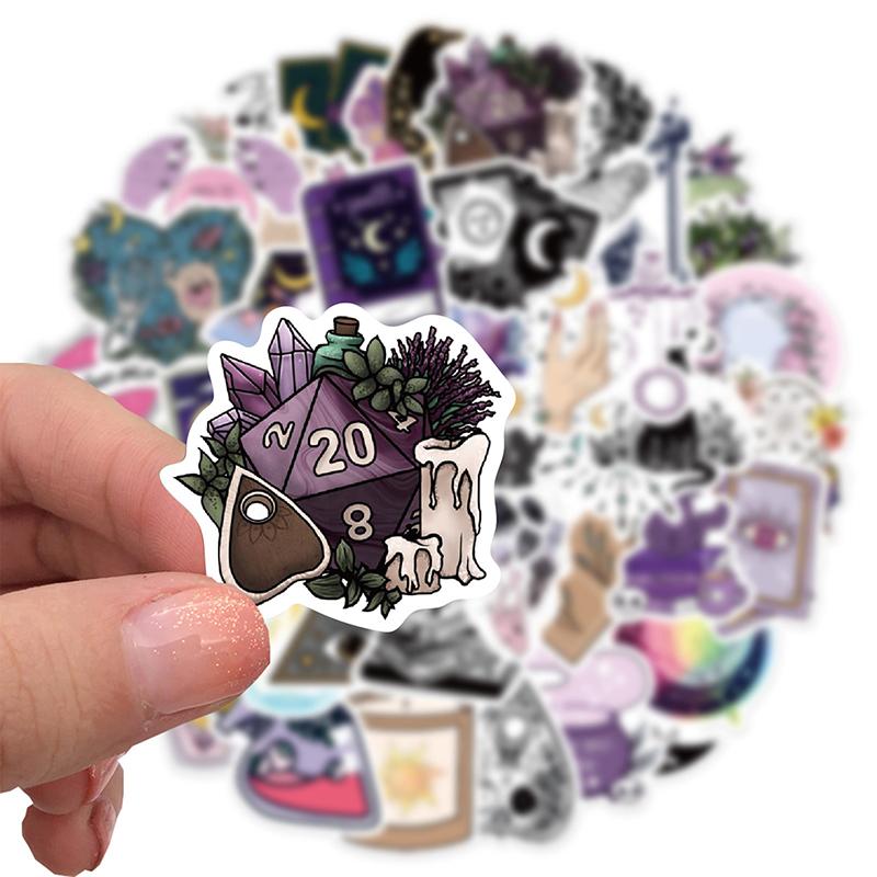 50шт ведьма граффити наклейки водонепроницаемые игрушки украшения наклейки для подарка ребенку