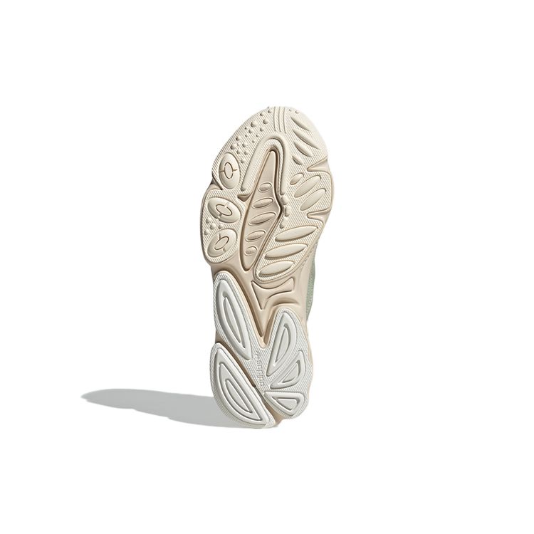 Adidas Originals Ozweego Ткань Кожа Удобная Спортивная Износостойкая Низкие Кроссовки Повседневная Обувь Унисекс Бежевый GY9018