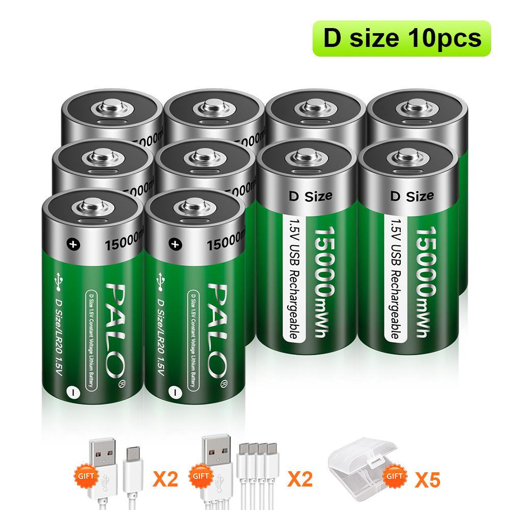 Аккумуляторная батарея 1,5 ВД, 15000 мВтч, литий-ионные батареи LR20, литиевая батарея размера LR14 C для газовых приборов, плит на сжиженном газе